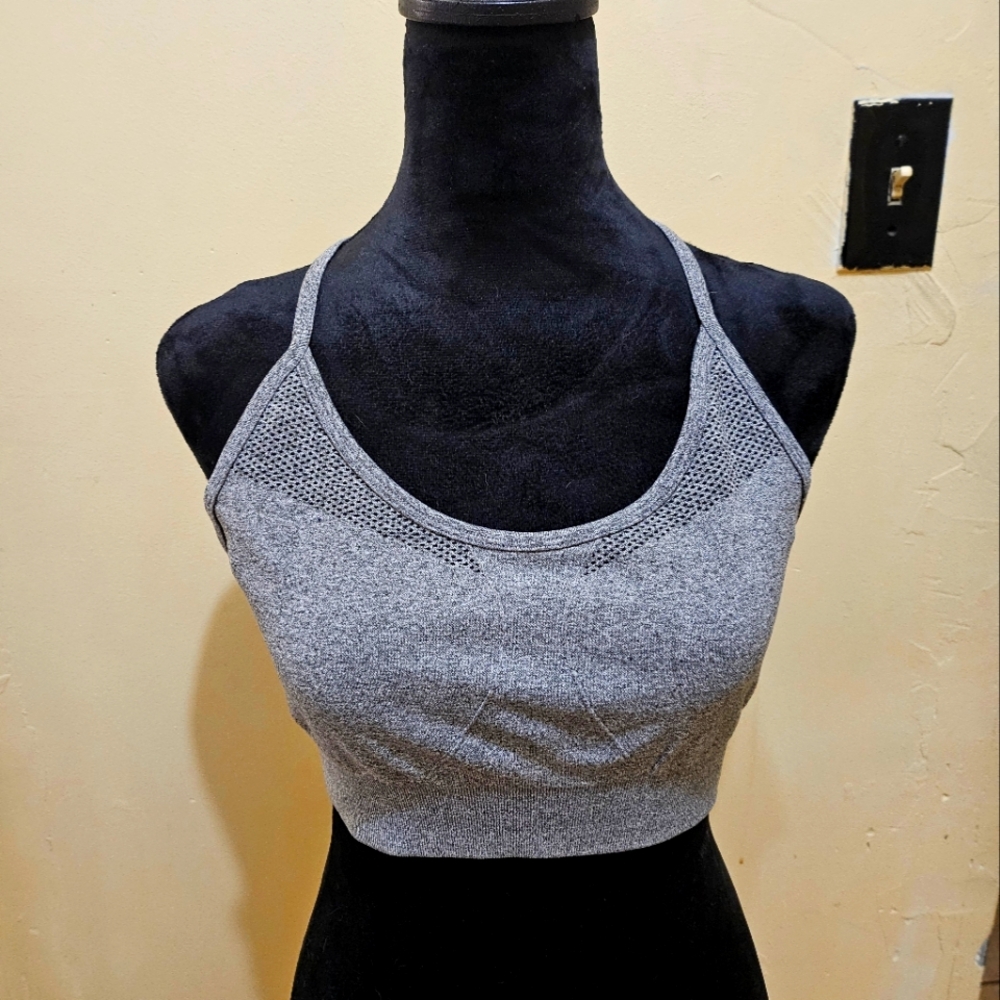 Grey Sports Bra